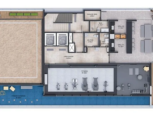 Imagem 4: Apartamento 2 Dormitórios para venda em Florianópolis - SC