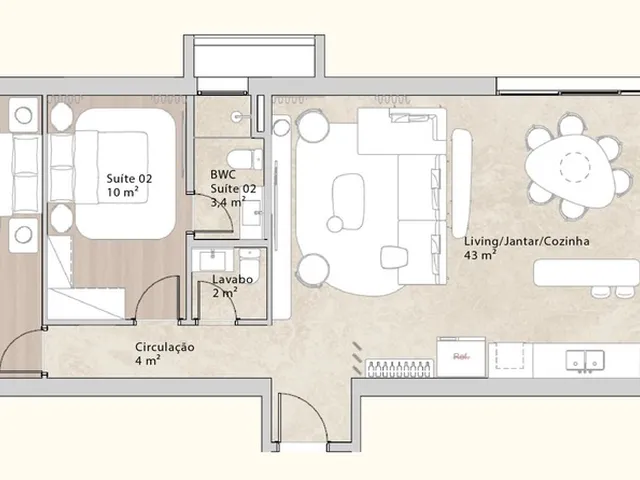 Imagem 5: Apartamento 3 Dormitórios para venda em Florianópolis - SC
