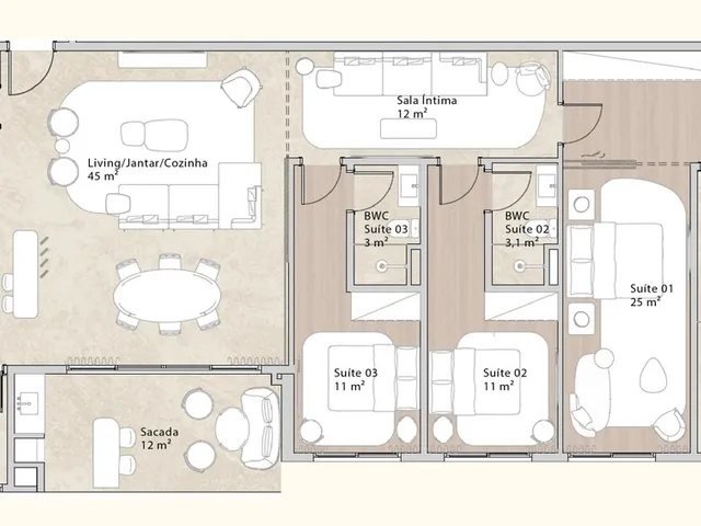 Imagem 8: Apartamento 3 Dormitórios para venda em Florianópolis - SC