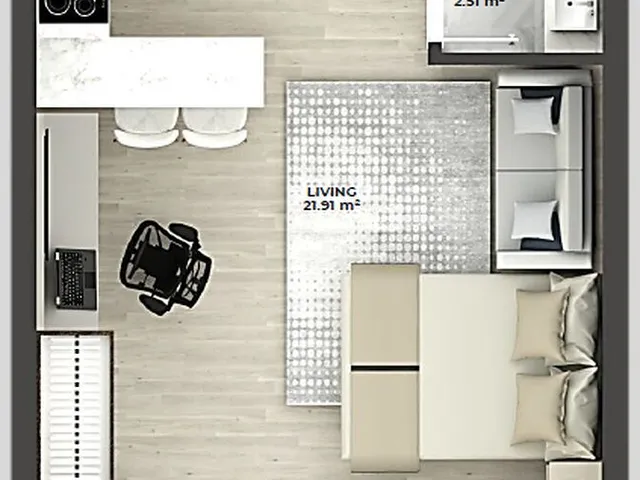 Imagem 4: Apartamento 1Dormitório para Venda em Florianópolis - Sc