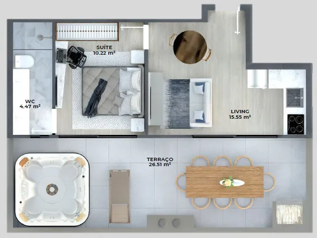 Imagem 6: Apartamento 1Dormitório para Venda em Florianópolis - Sc