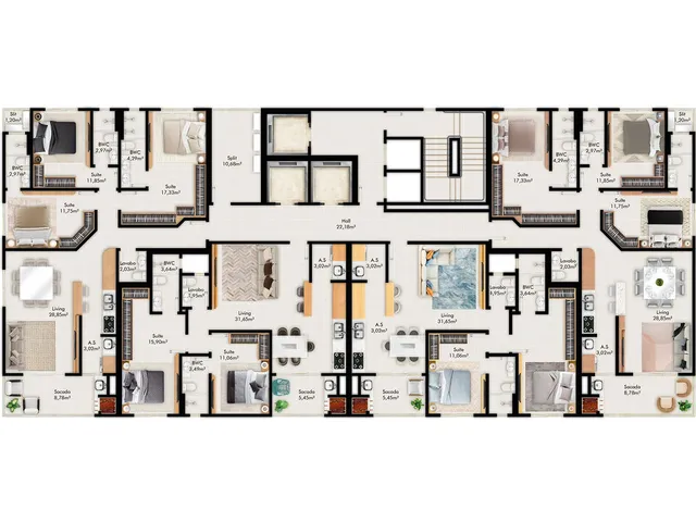 Imagem 3: Apartamento 3 Dormitórios para Venda em Porto Belo - Sc