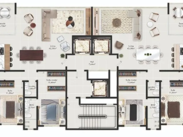 Imagem 4: Apartamento 3 Dormitórios para venda em Itapema - SC