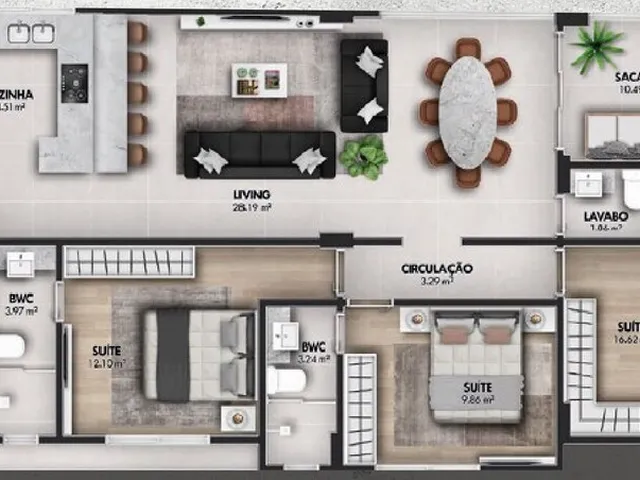 Imagem 4: Apartamento 3 Dormitórios para Venda em Itapema - Sc