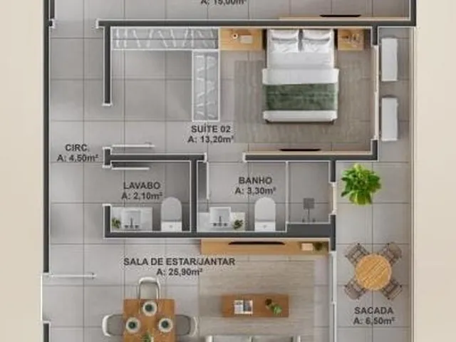 Imagem 16: Apartamento 3 Dormitórios para Venda em Porto Belo - Sc