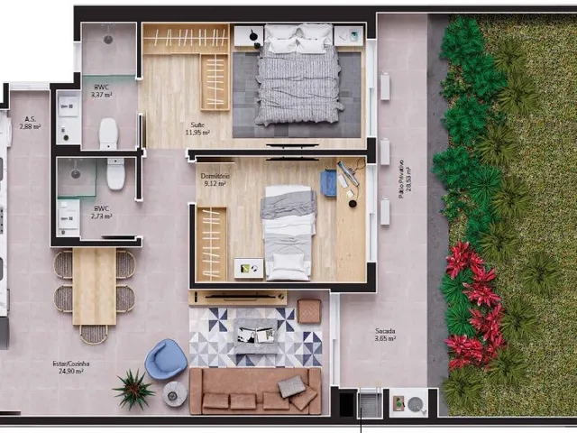 Imagem 9: Apartamento 3 Dormitórios para venda em Florianópolis - SC