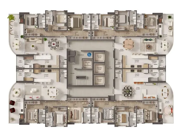 Imagem 4: Apartamento 3 Dormitórios para Venda em Itapema - Sc