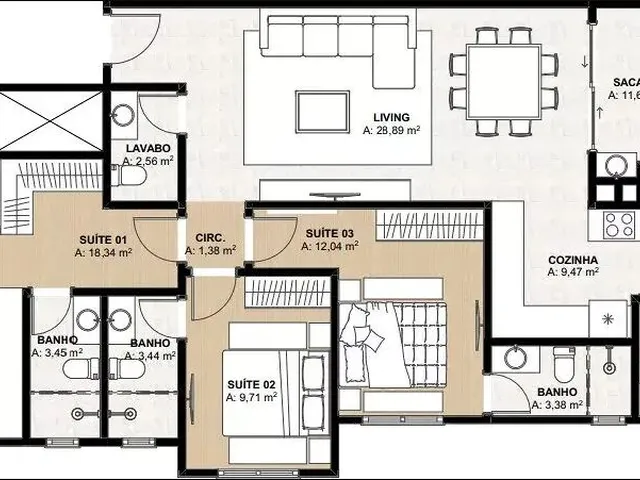 Imagem 11: Apartamento 3 Dormitórios para Venda em Itapema - Sc