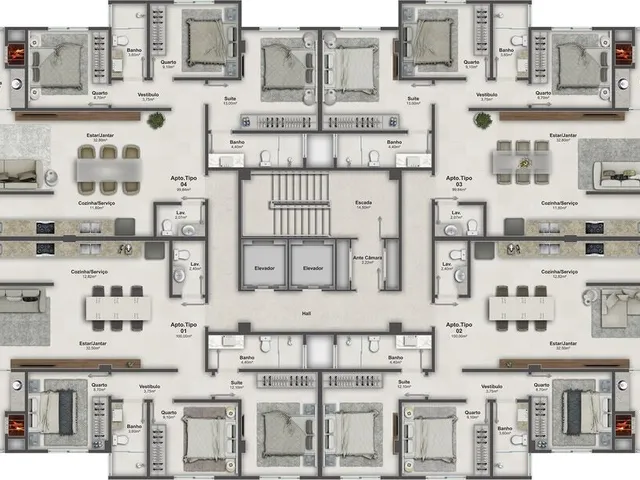 Imagem 9: Apartamento 3 Dormitórios para Venda em Itapema - Sc