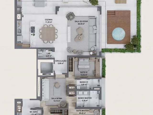 Imagem 11: Apartamento 4 Dormitórios para venda em Florianópolis - SC