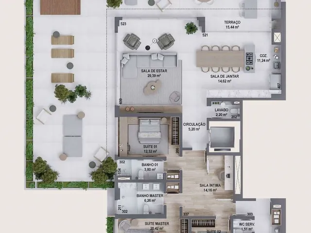Imagem 13: Apartamento 4 Dormitórios para venda em Florianópolis - SC