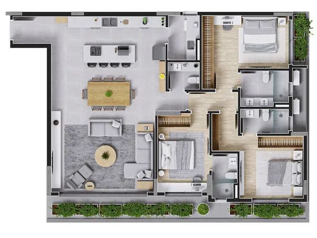 Imagem 7: Apartamento 3 Dormitórios para venda em Florianópolis - SC