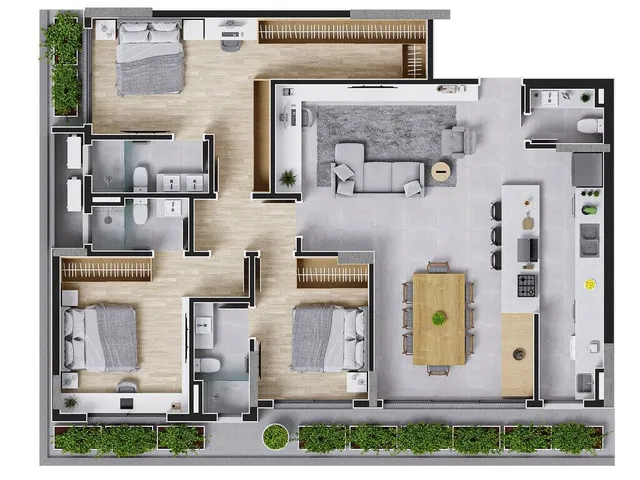 Imagem 5: Apartamento 3 Dormitórios para venda em Florianópolis - SC