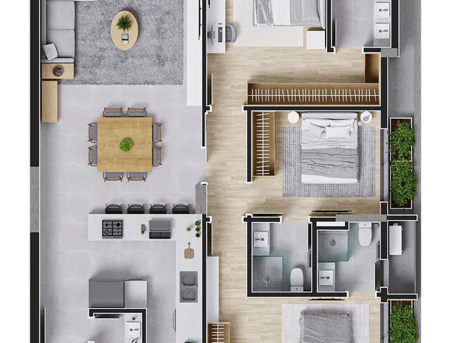 Imagem 6: Apartamento 3 Dormitórios para venda em Florianópolis - SC