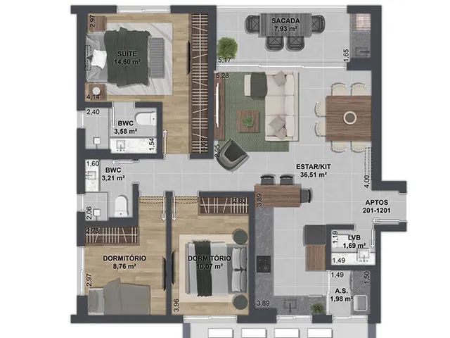 Imagem 15: Apartamento 2 Dormitórios para Venda em Florianópolis - Sc
