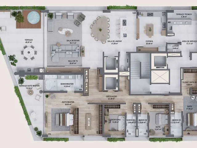 Imagem 14: Apartamento 3 Dormitórios para venda em Florianópolis - SC