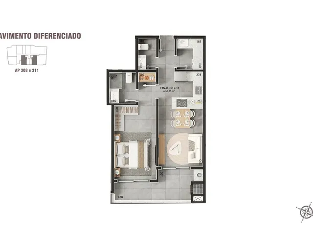 Imagem 13: Apartamento 2 Dormitórios para Venda em Florianópolis - Sc
