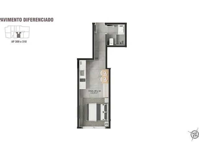 Imagem 14: Apartamento 2 Dormitórios para Venda em Florianópolis - Sc