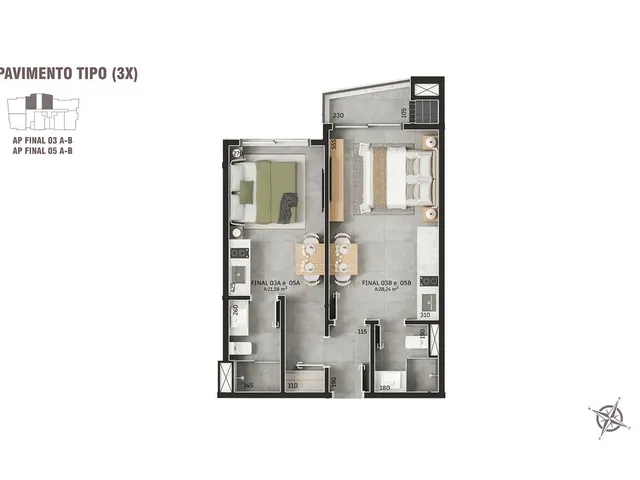 Imagem 16: Apartamento 2 Dormitórios para Venda em Florianópolis - Sc