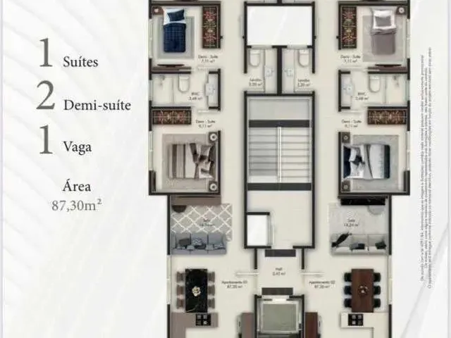 Imagem 13: Apartamento com 3 dormitórios sendo 3 suítes e 1 vaga de garagem em Governador Celso