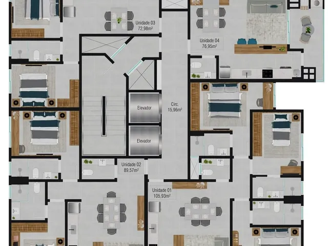 Imagem 5: Apartamento 2 Dormitórios para Venda em São José - Sc