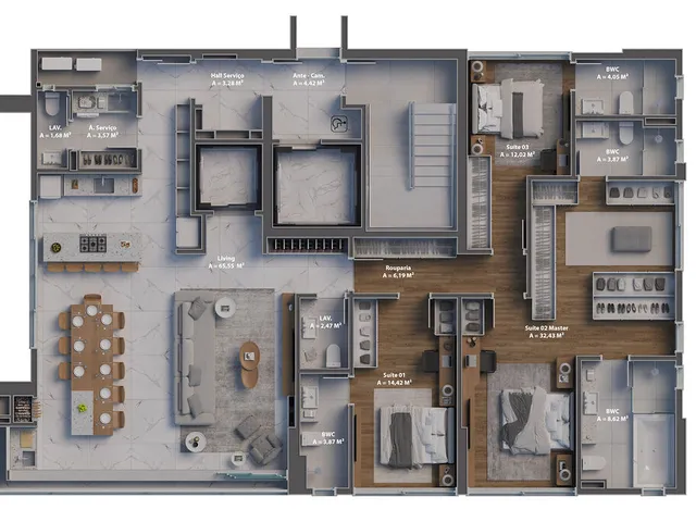Imagem 4: Apartamento 4 Dormitórios para Venda em Balneário Camboriú - Sc