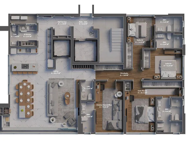 Imagem 5: Apartamento 4 Dormitórios para Venda em Balneário Camboriú - Sc