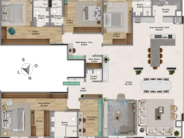 Imagem 7: Apartamento 3 Dormitórios para Venda em Balneário Camboriú - Sc
