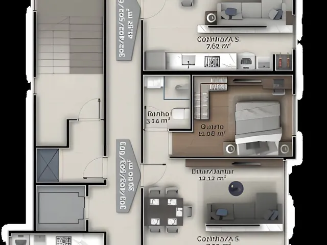 Imagem 3: Apartamento 2 Dormitórios para venda em Palhoça - SC