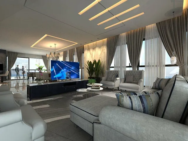 Imagem 2: Apartamento com 4 Dormitórios À Venda Sendo 4 Suítes, 430.0 M² por - R$ 10.900.000,00 - Praia Brava - Itajaí/Sc