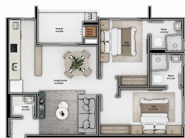 Imagem 16: Apartamento 2 Dormitórios para Venda em Florianópolis - Sc