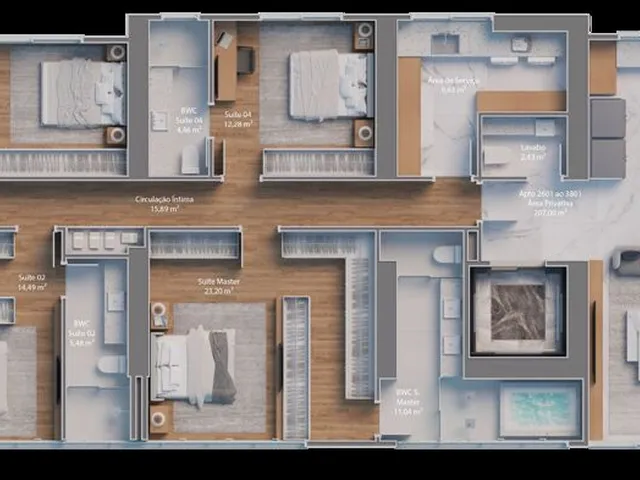 Imagem 4: Apartamento 4 Dormitórios para Venda em Itapema - Sc