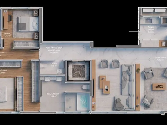 Imagem 5: Apartamento 4 Dormitórios para Venda em Itapema - Sc