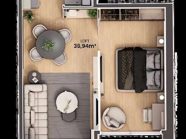 Imagem 3: Loft 2 Dormitórios para venda em Florianópolis - SC