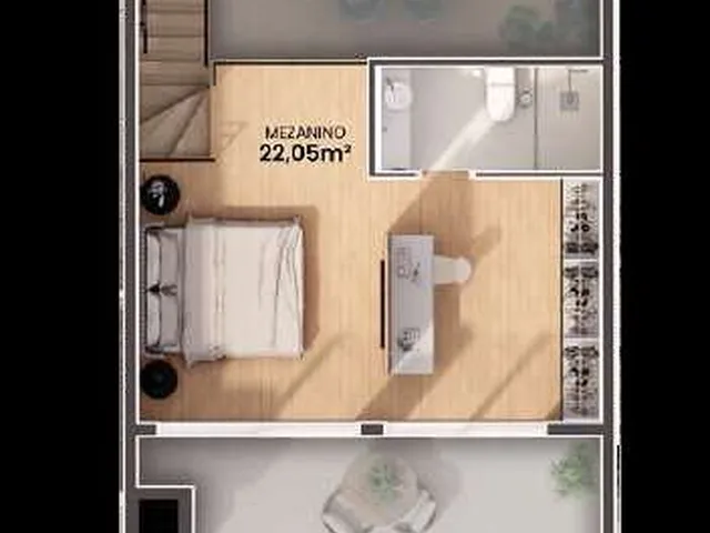 Imagem 6: Loft 2 Dormitórios para venda em Florianópolis - SC