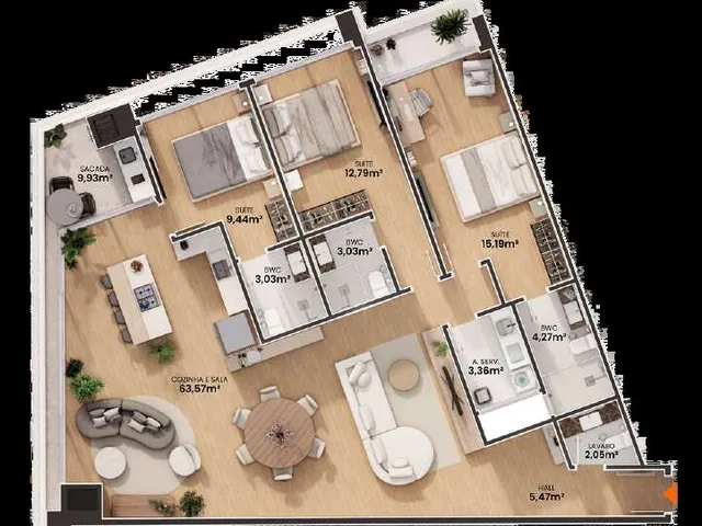 Imagem 7: Loft 2 Dormitórios para venda em Florianópolis - SC