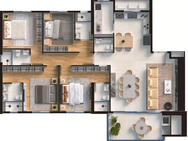 Imagem 2: Apartamento 4 Dormitórios para Venda em Balneário Camboriú - Sc