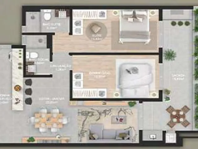 Imagem 5: Apartamento 2 Dormitórios para venda em Florianópolis - SC