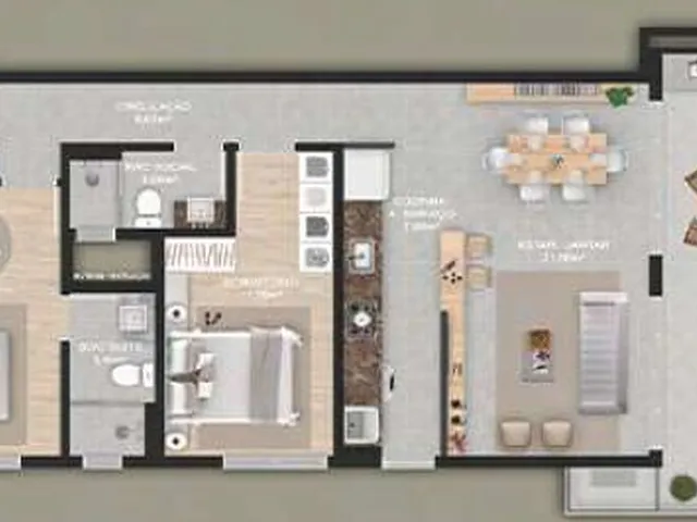 Imagem 6: Apartamento 2 Dormitórios para venda em Florianópolis - SC