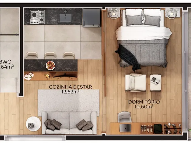 Imagem 2: Apartamento 2 Dormitórios para Venda em Florianópolis - Sc
