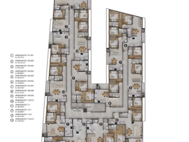 Imagem 2: Apartamento 2 Dormitórios para Venda em Florianópolis - Sc