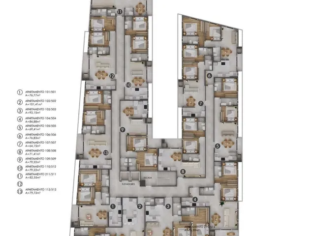 Imagem 3: Apartamento 2 Dormitórios para Venda em Florianópolis - Sc