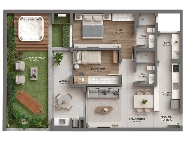 Imagem 9: Apartamento 3 Dormitórios para venda em Florianópolis - SC