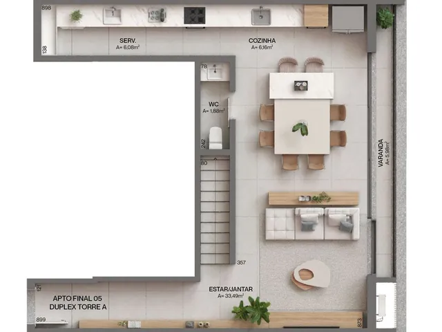 Imagem 10: Apartamento 3 Dormitórios para venda em Florianópolis - SC