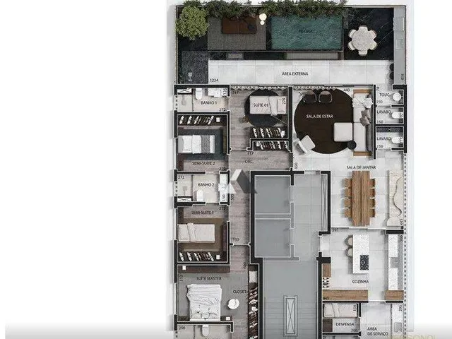 Imagem 8: Apartamento À Venda, no Astro, em Belo Horizonte, Funcionários, com 3 Quartos, 110M²
