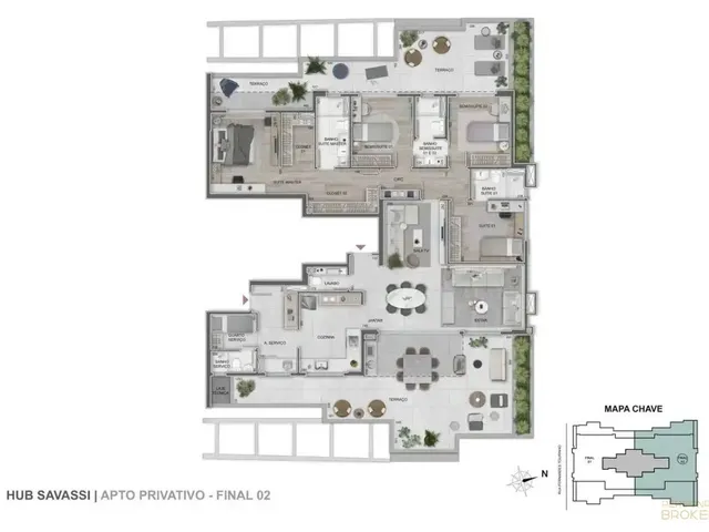 Imagem 12: Apartamento à venda, no Hub Savassi em Belo Horizonte, Savassi, com 3 quartos, 104m²