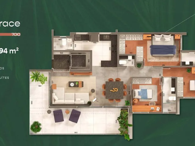 Imagem 8: Apartamento à venda, no TERRARO em Belo Horizonte, Santo Antônio, com 4 quartos
