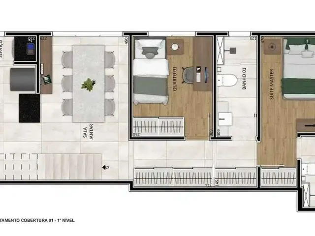Imagem 10: Apartamento à venda, no Travessia, em Belo Horizonte, Funcionários, com 2 quartos