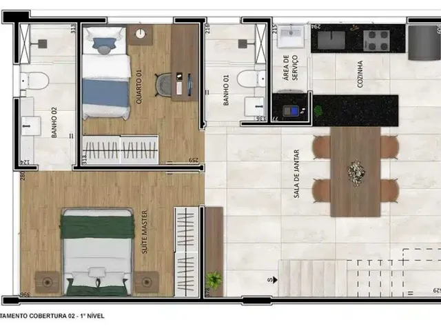 Imagem 11: Apartamento à venda, no Travessia, em Belo Horizonte, Funcionários, com 2 quartos
