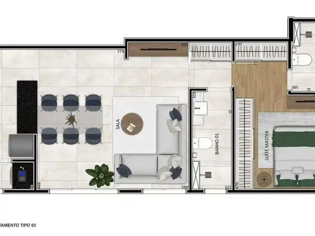 Imagem 16: Apartamento à venda, no Travessia, em Belo Horizonte, Funcionários, com 2 quartos